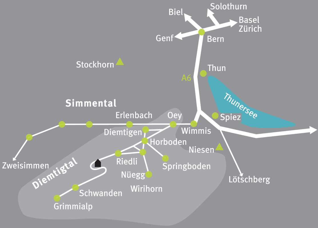 Anfahrt zur Hütte